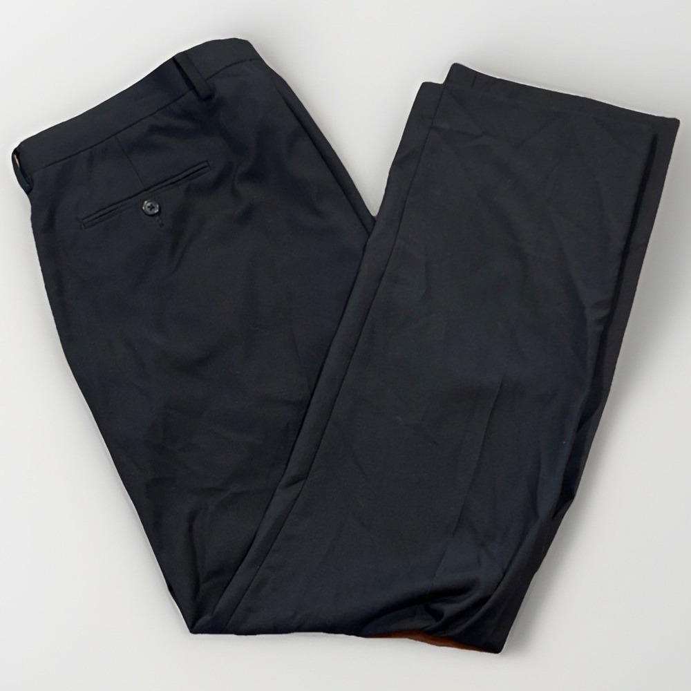 Daniel Cremieux Men's Black Viscose Pants Signature Collection 42/32